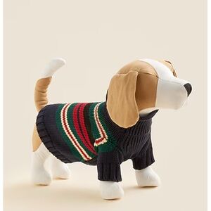 Jcrew Limited-edition Rollneck™ rugby stripe sweater for dogs